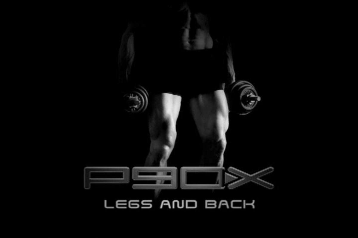 The official DVD cover for P90X: Legs and Back.