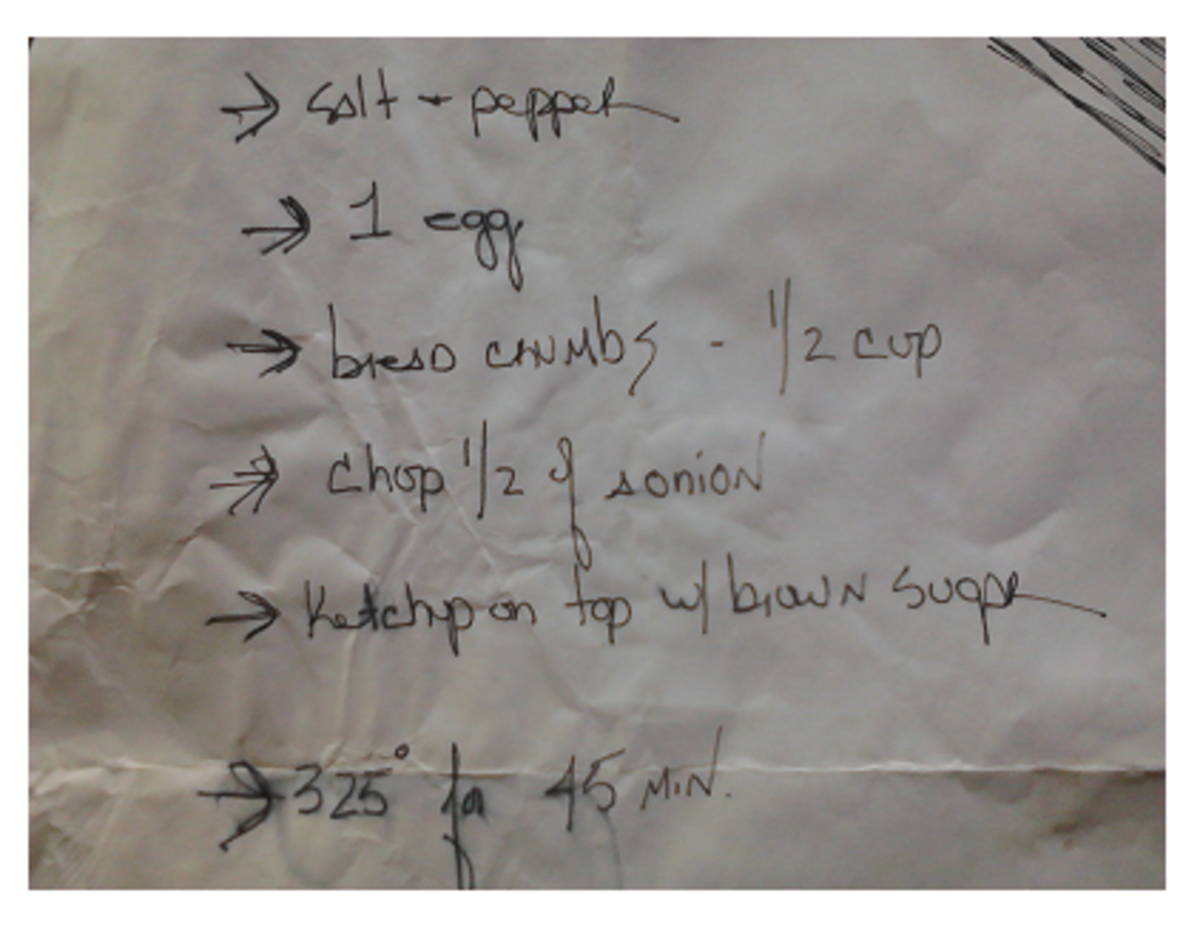 This is a copy of the oldest, original meatloaf recipe I've found. This is the simplest and best meatloaf recipe you'll ever come across.
