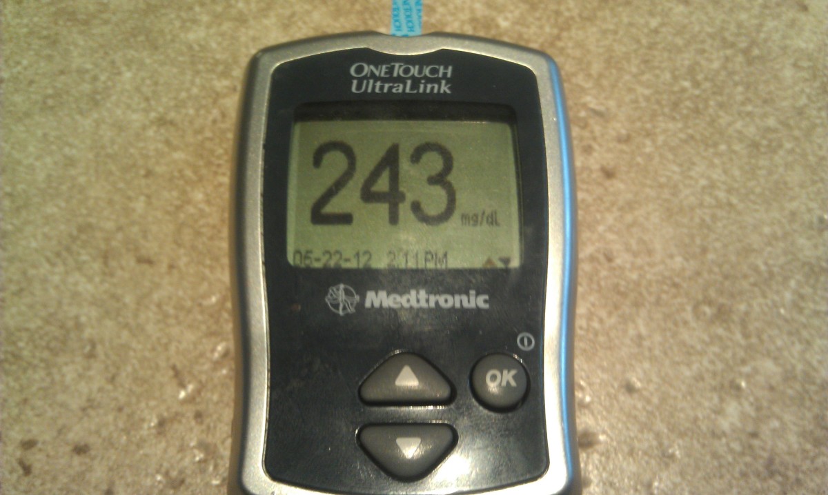 Blood glucose levels over 240 mg/dl are considered dangerously high