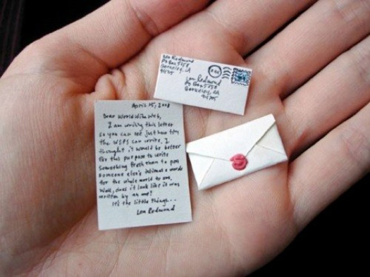 Tiny letters from the Tooth Fairy.
