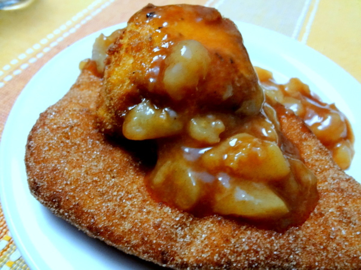 Fried Ice Cream Recipe With Sopapillas and Pear-Honey Sauce