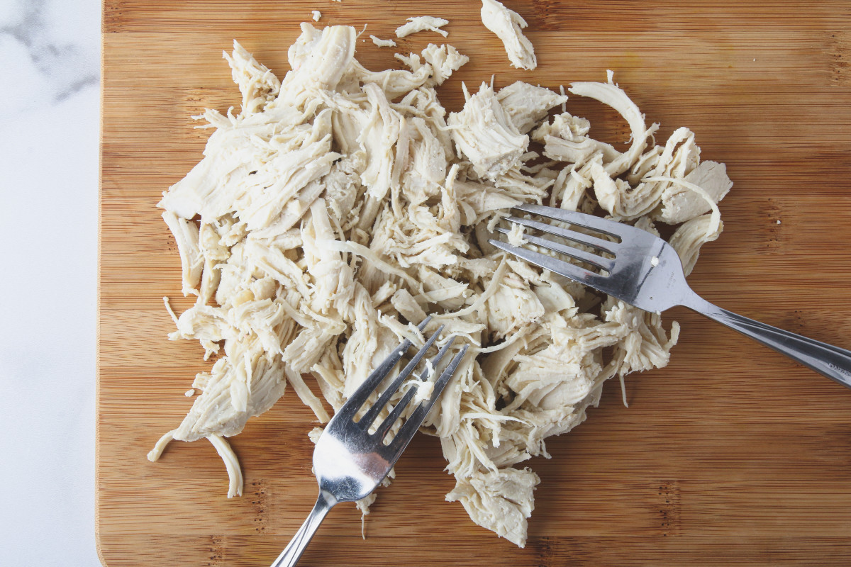 This shredded chicken is so easy to customize, making it perfect for meal prep.