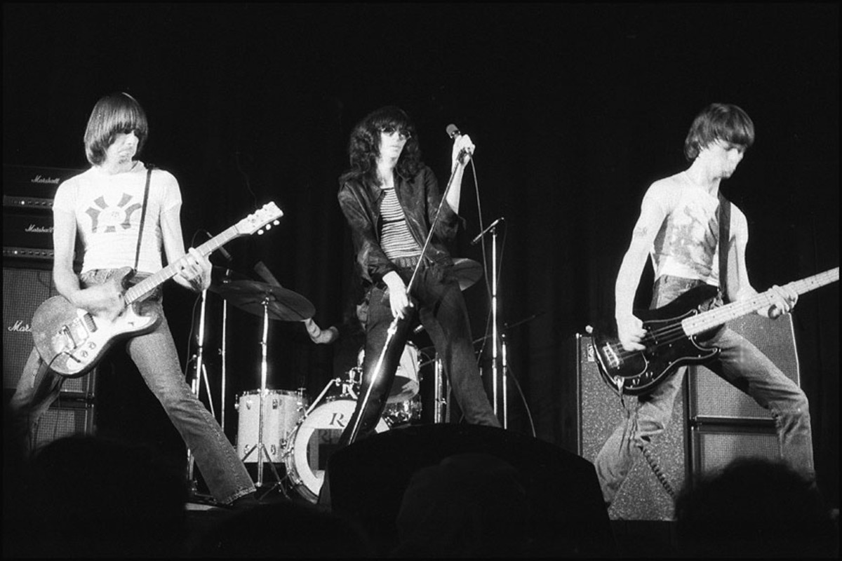 Ramones performing in Toronto in 1976.