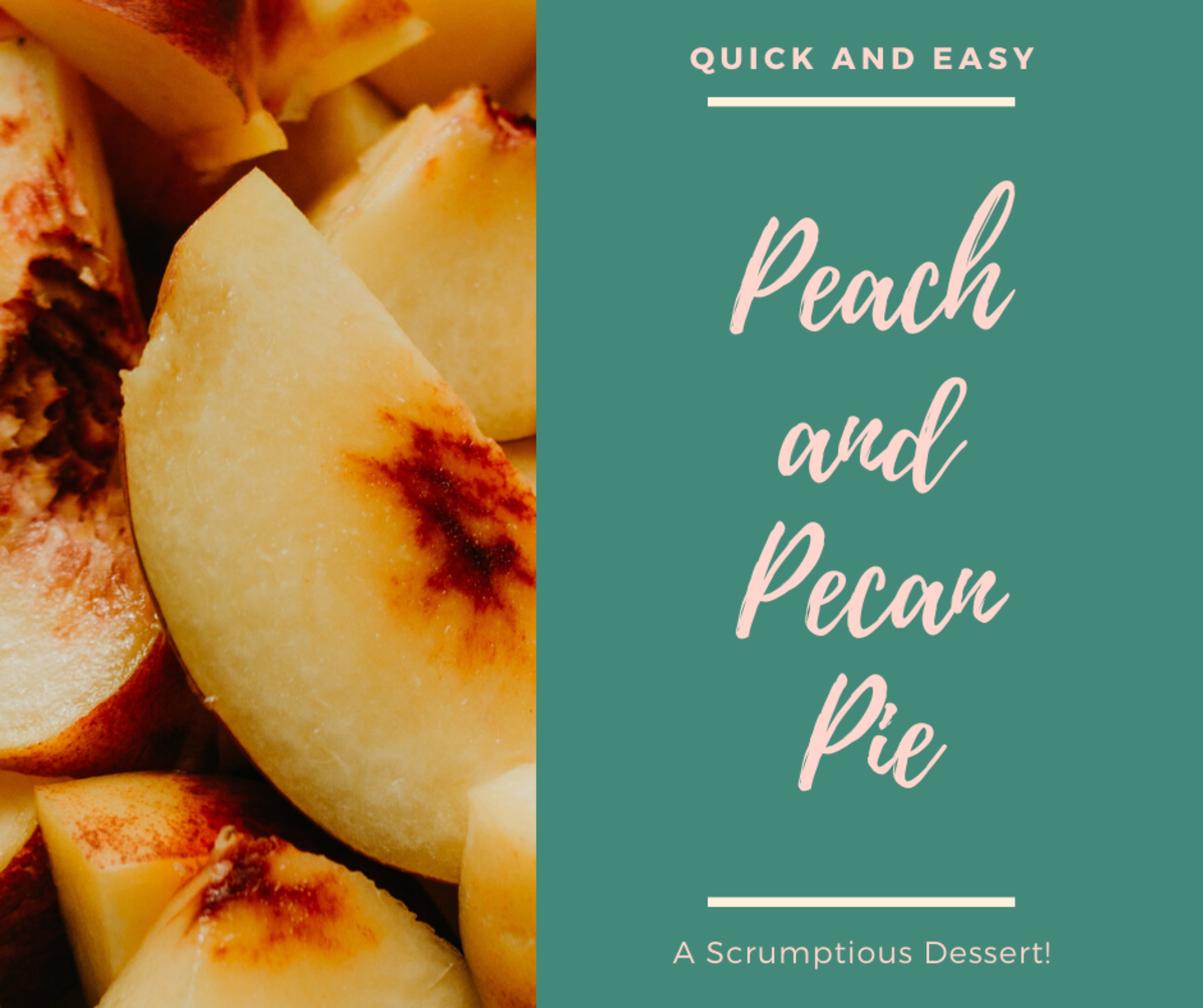 Get creative with some peaches and pecans! 