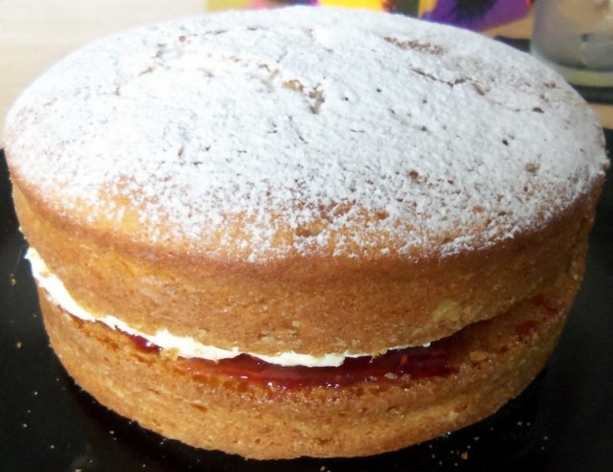Recipe for a Traditional Victoria Sponge Cake
