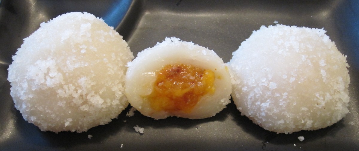 Making Gluten-Free Coconut and Tropical Peach Mochi Desserts