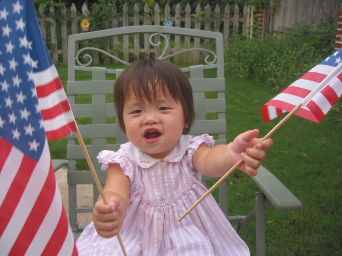 Does giving my adopted Chinese daughter an American flag to wave on the 4th change her future vote? Does giving my adopted Chinese daughter an American flag to wave on the 4th change her future vote?