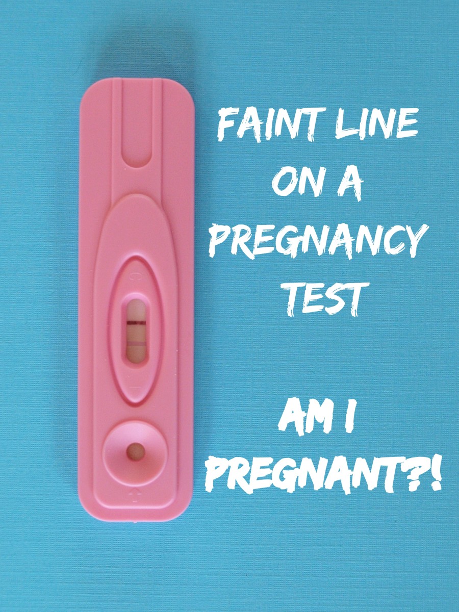 Faint line pregnancy test