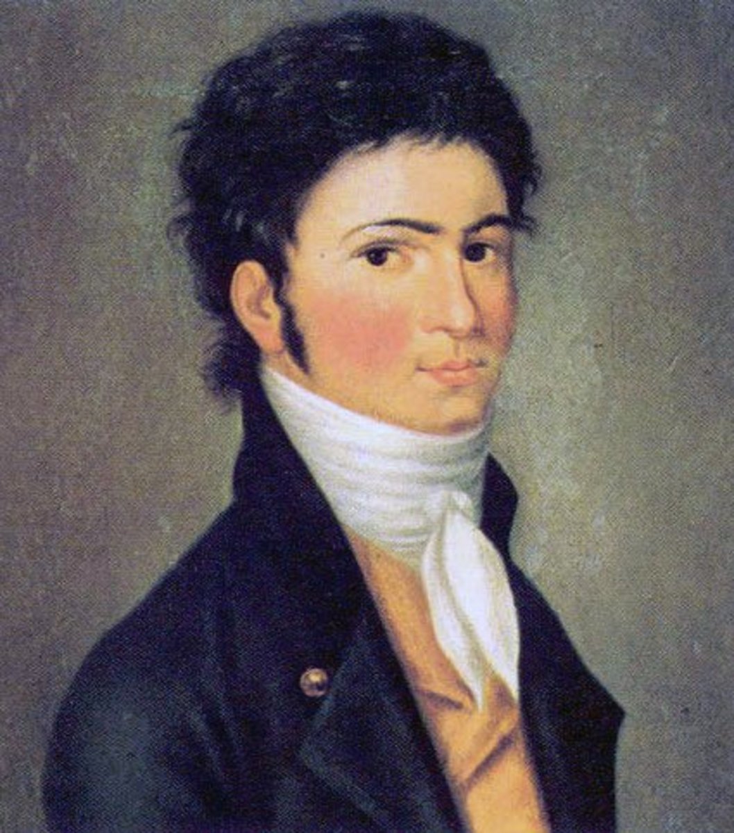 Painting of Beethoven around 1801