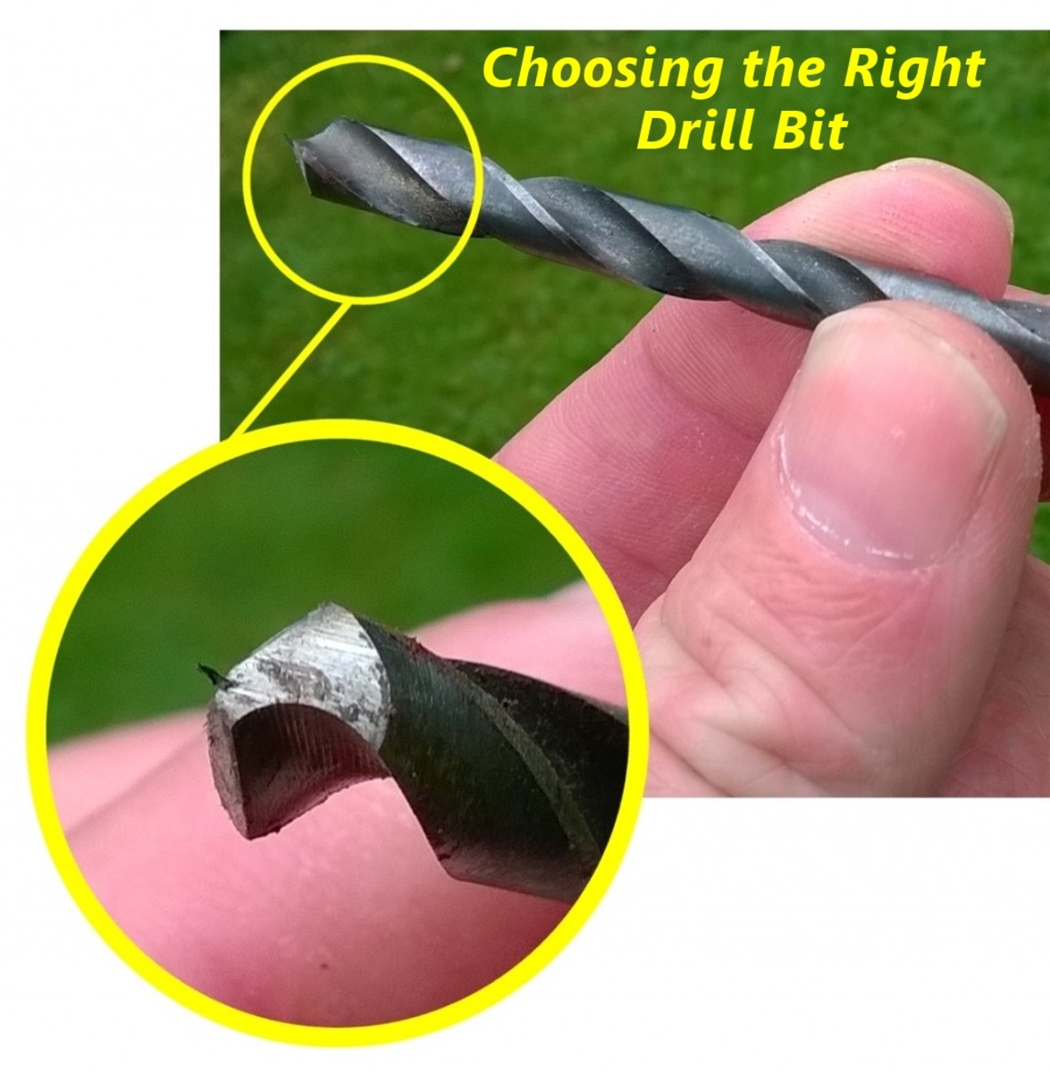 A HSS drill bit for drilling steel