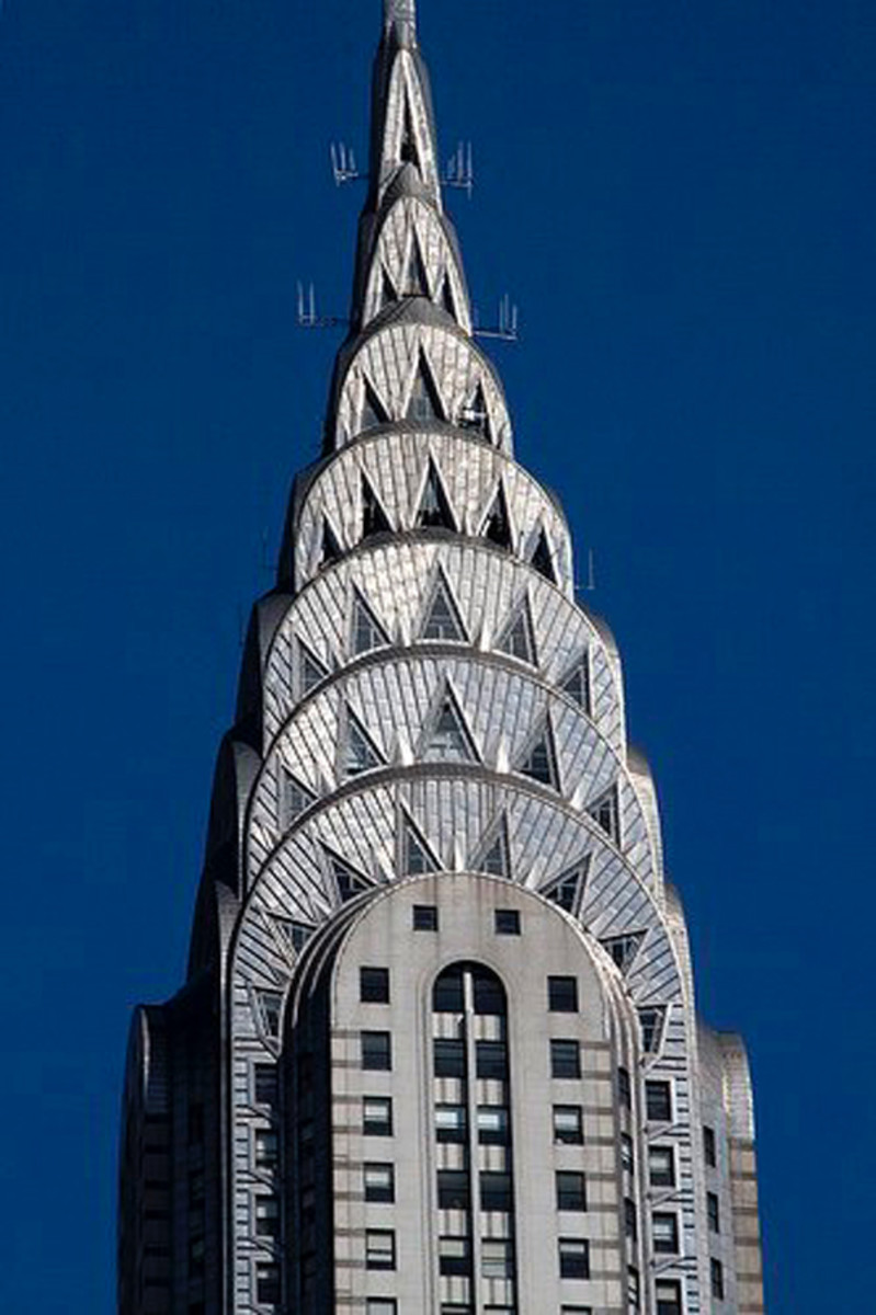 The Chrysler Building in Manhattan is the ultimate in Art Deco Style architecture.