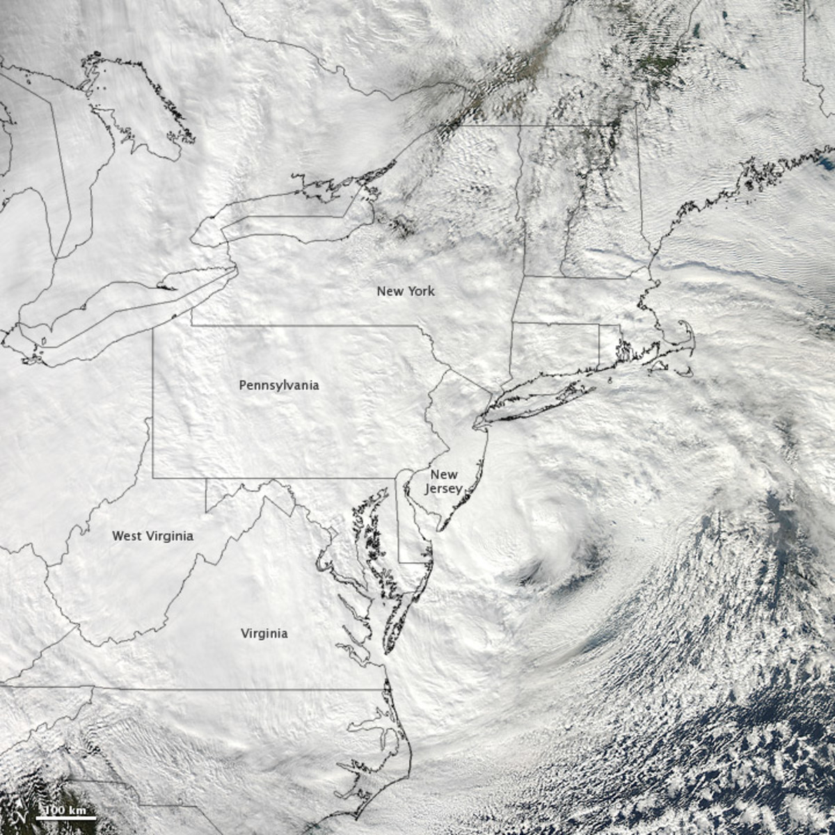Hurricane Sandy is twice the size of the state of Texas.