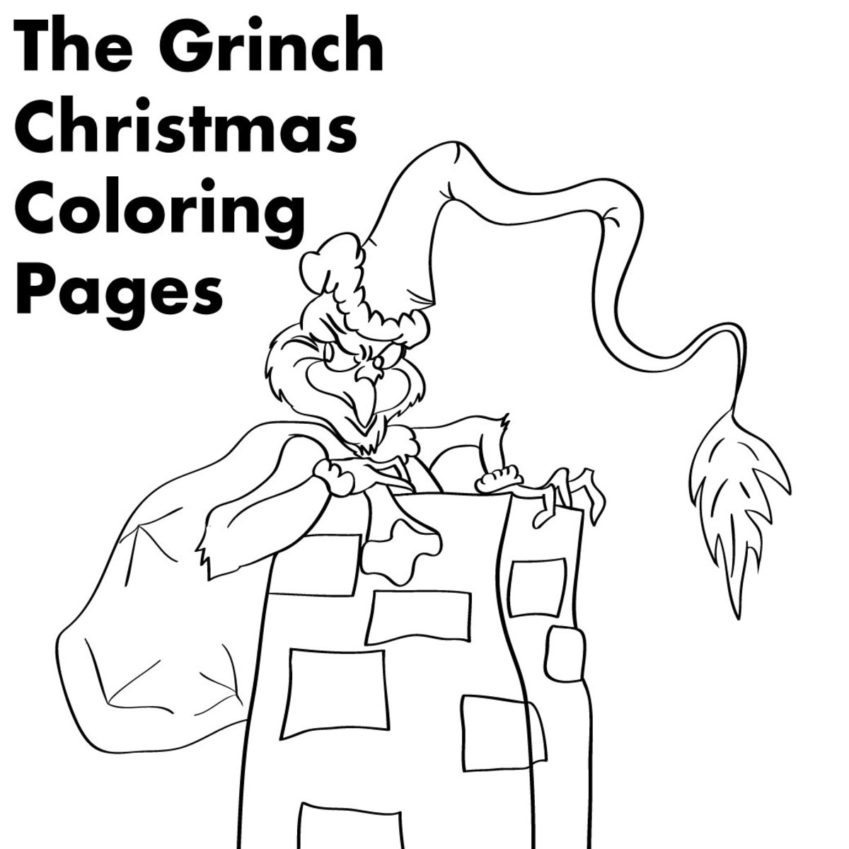 Grinch Christmas Printable Coloring Pages Holidappy