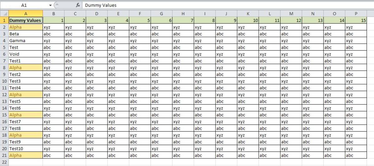 freeze frame in excel