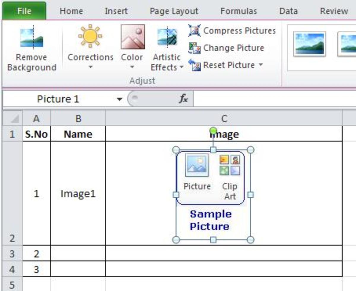 How to Insert a Picture in a Microsoft Excel Worksheet