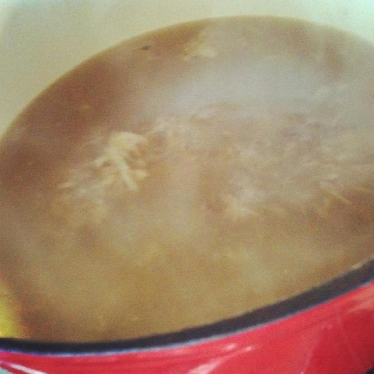 Whether you call it home made chicken stock or home made chicken broth, it's easy to make and fantastic when finished.