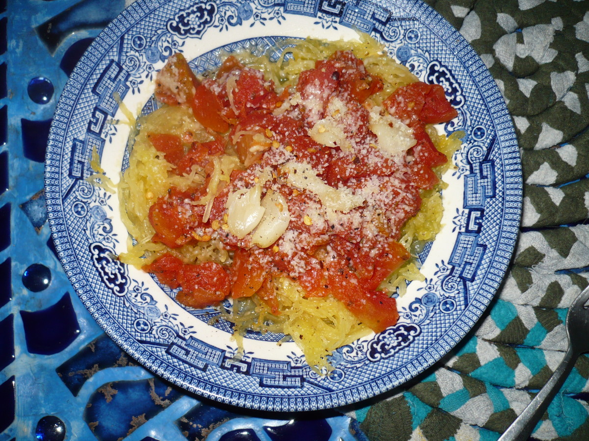 This spaghetti squash pasta tasted better than I thought it would!
