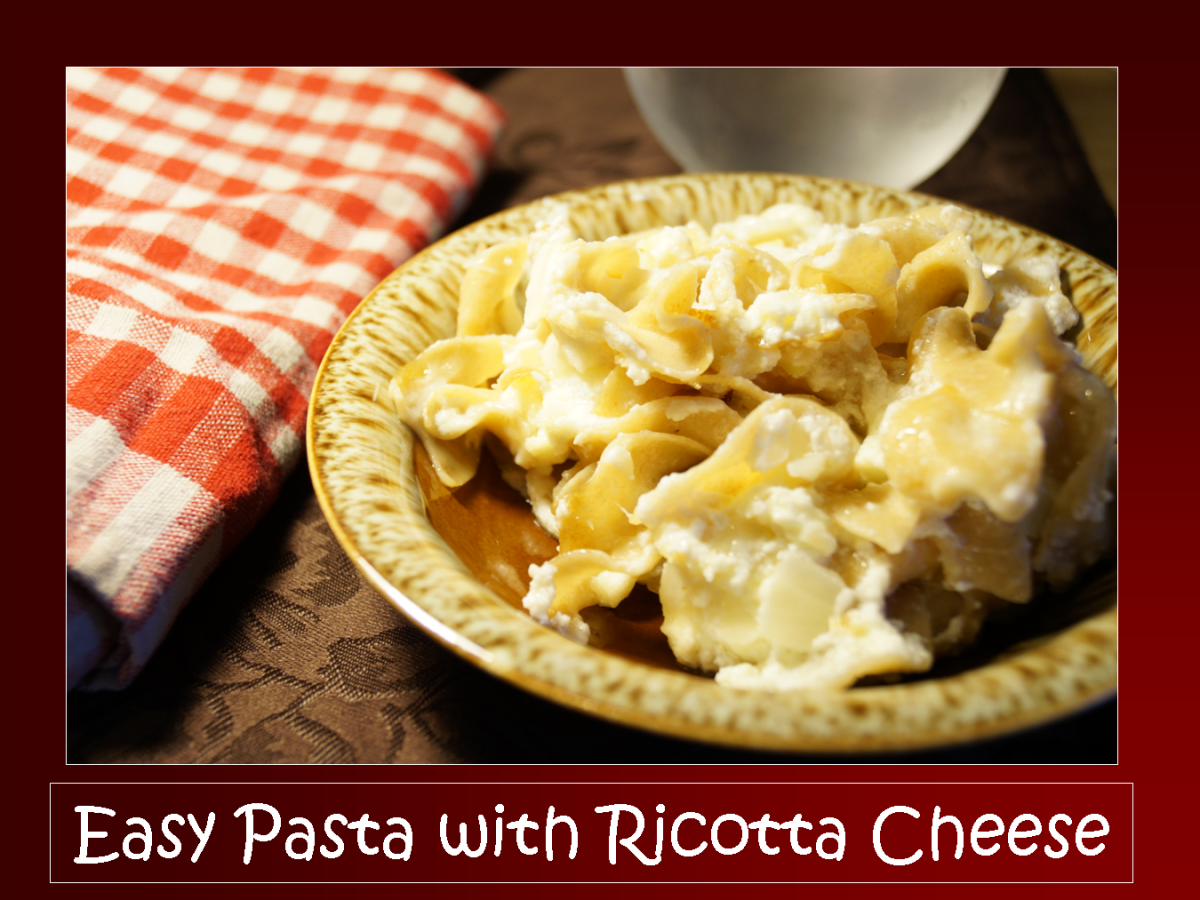 Easy cheesy ricotta pasta!