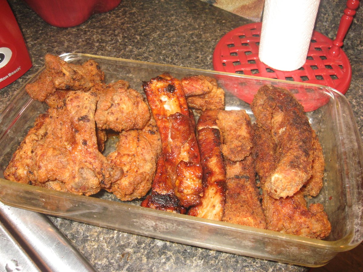 Fried Ribs - four different ways