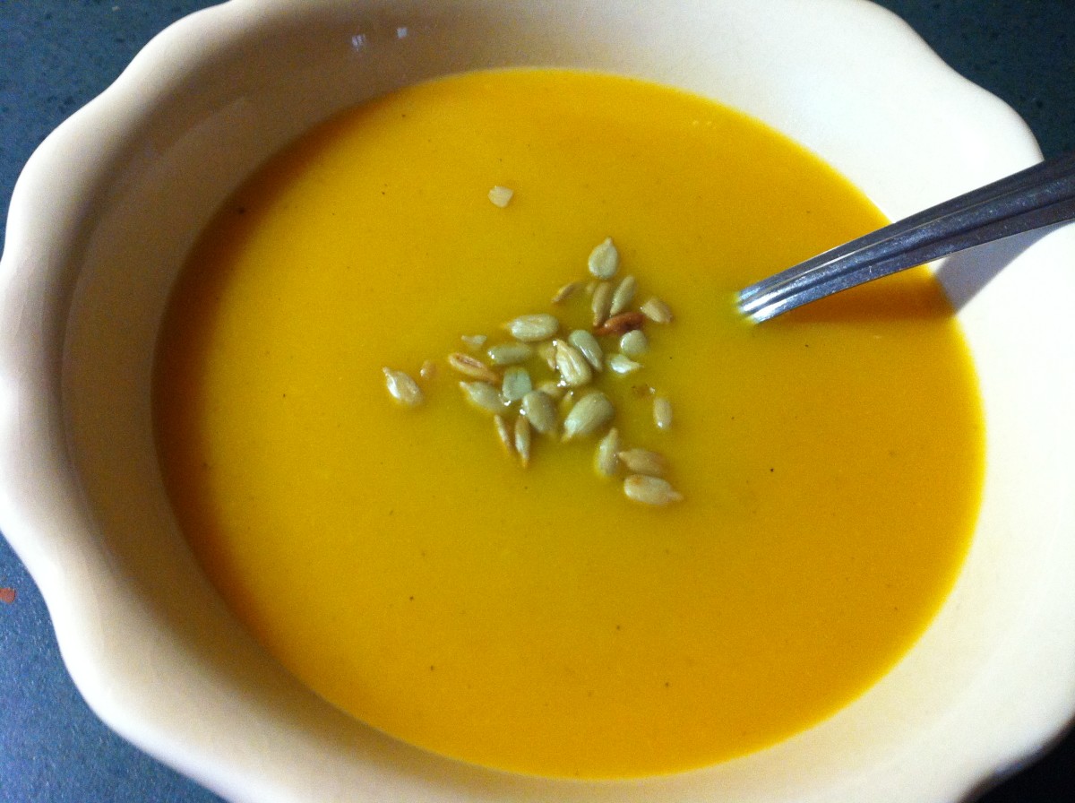 Healthy butternut squash soup
