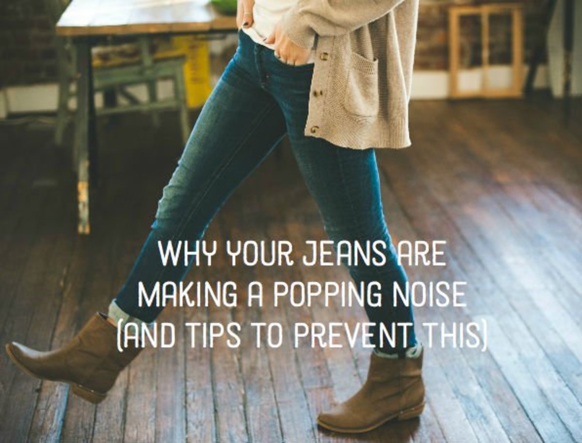 How to stop pants from making noise when walking.