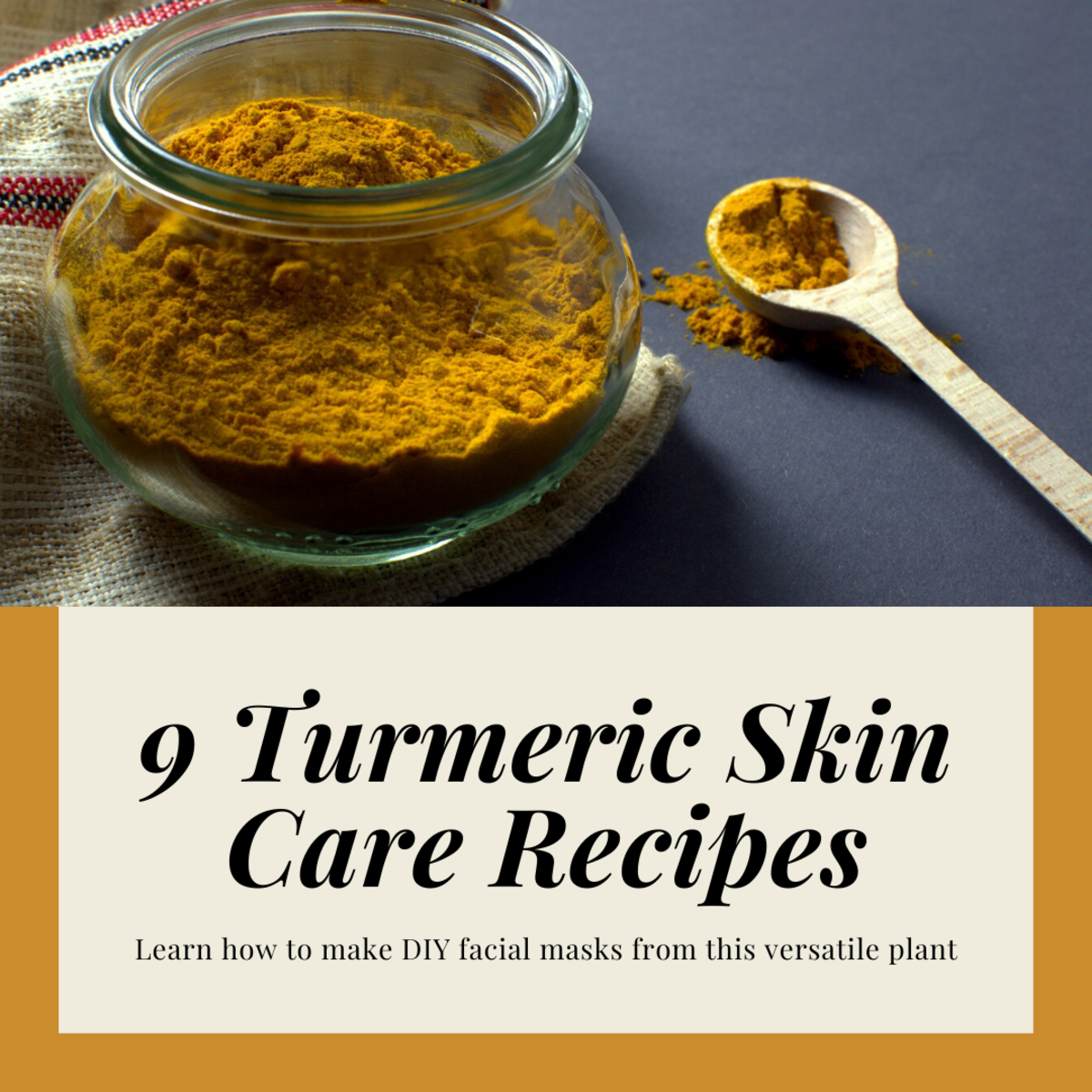 This article will provide various different recipes for skin care masks, all of which feature the wonderful turmeric plant.
