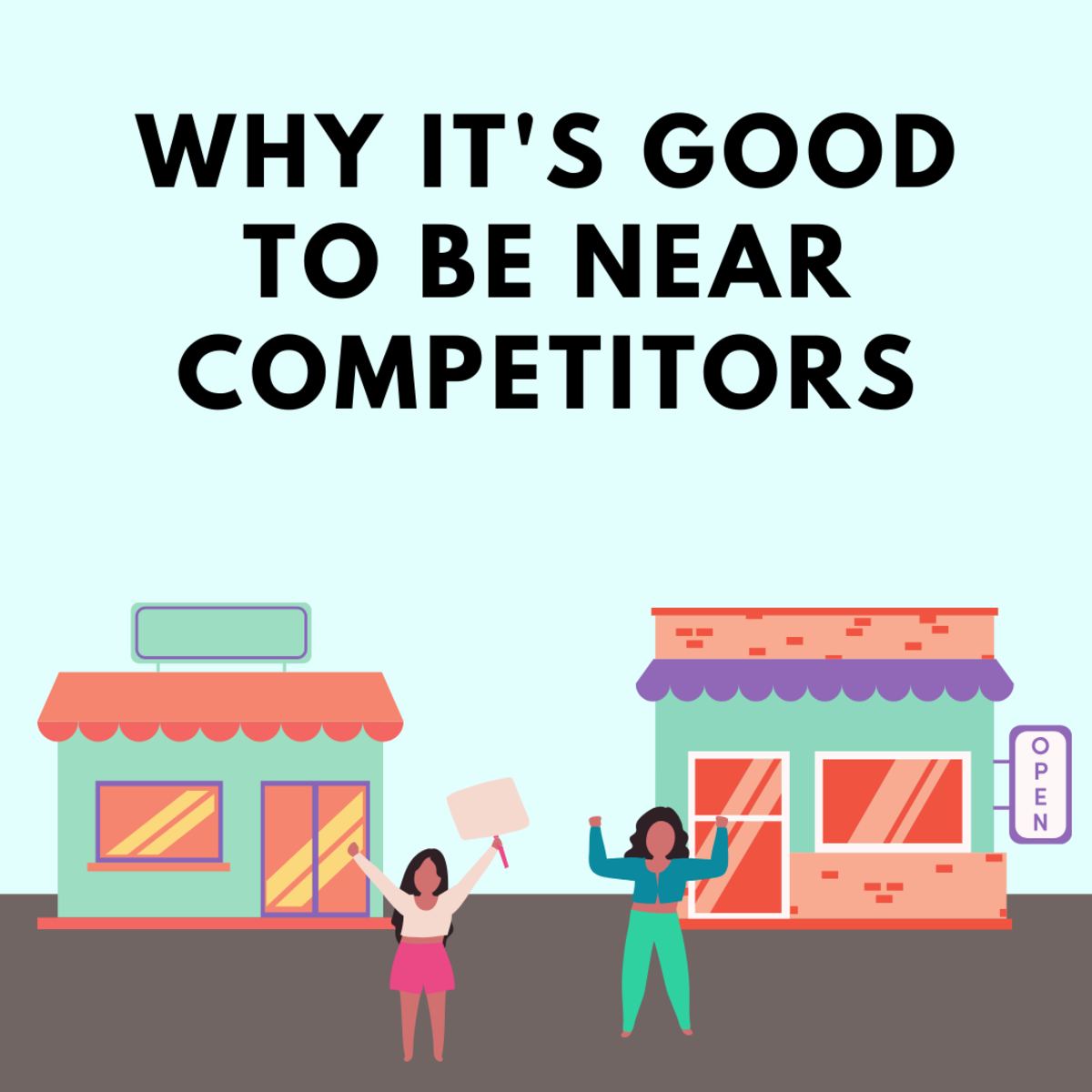 What are the disadvantages of locating near competitors?