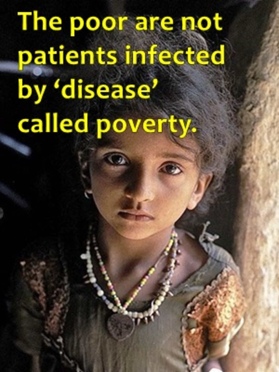 Poverty is not 'virus'