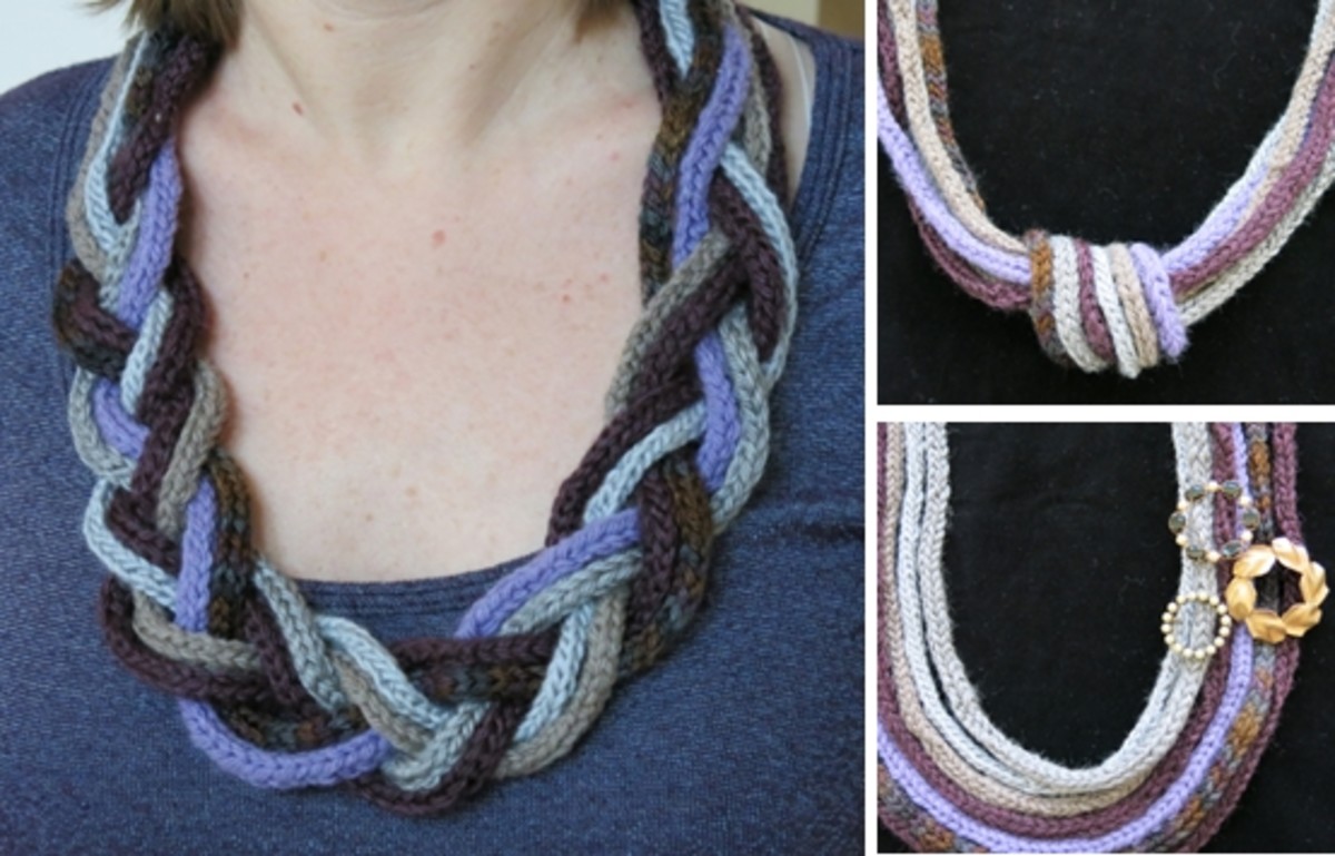 Free Knitted Jewelry Pattern: I-Cord Statement Necklace