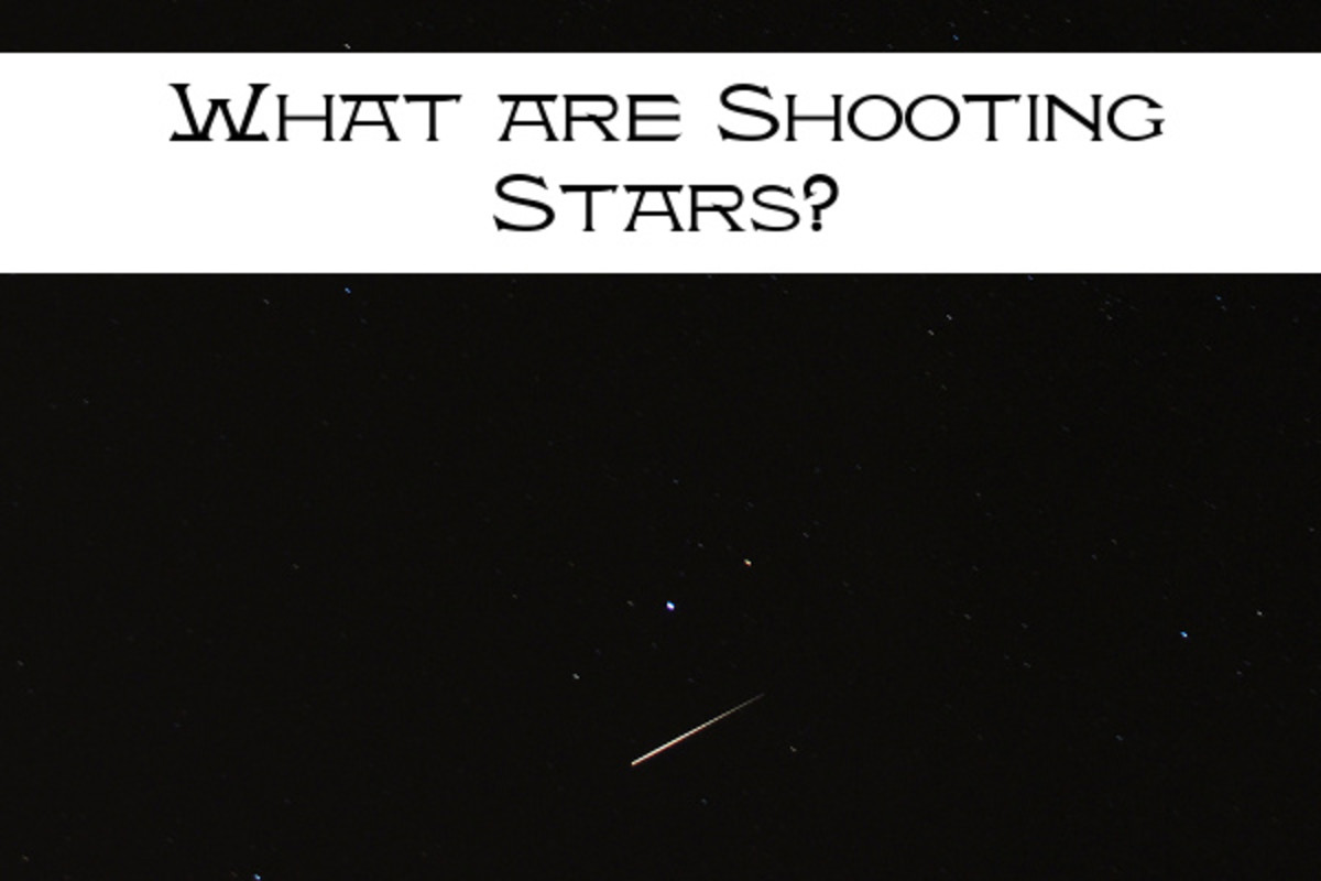 Shooting stars are an astronomical phenomenon occurring when a small meteor passes through the earth's atmosphere. (Image adapted by Becki Rizzuti.)