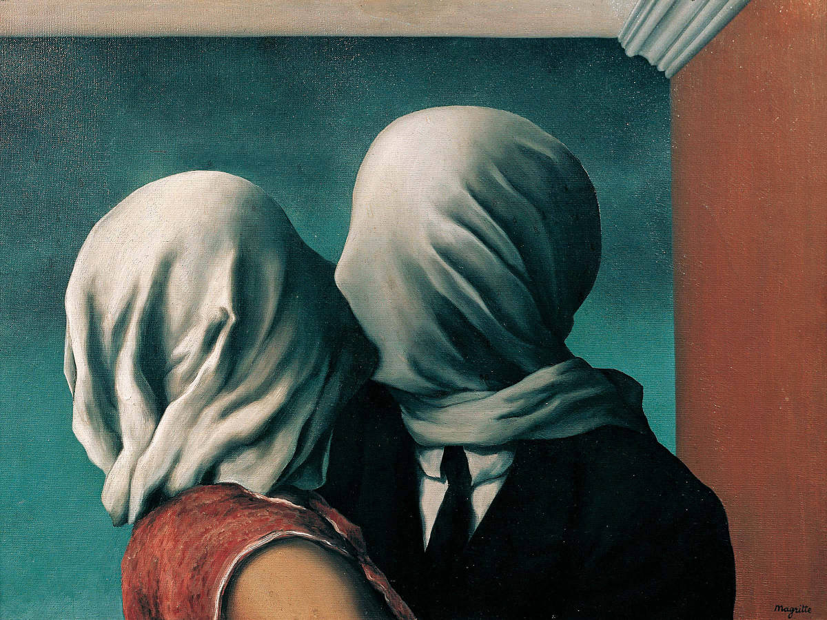 René Magritte's "The Lovers" (1928)