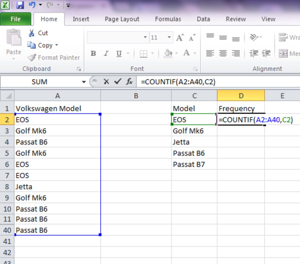 Excel countif не равно