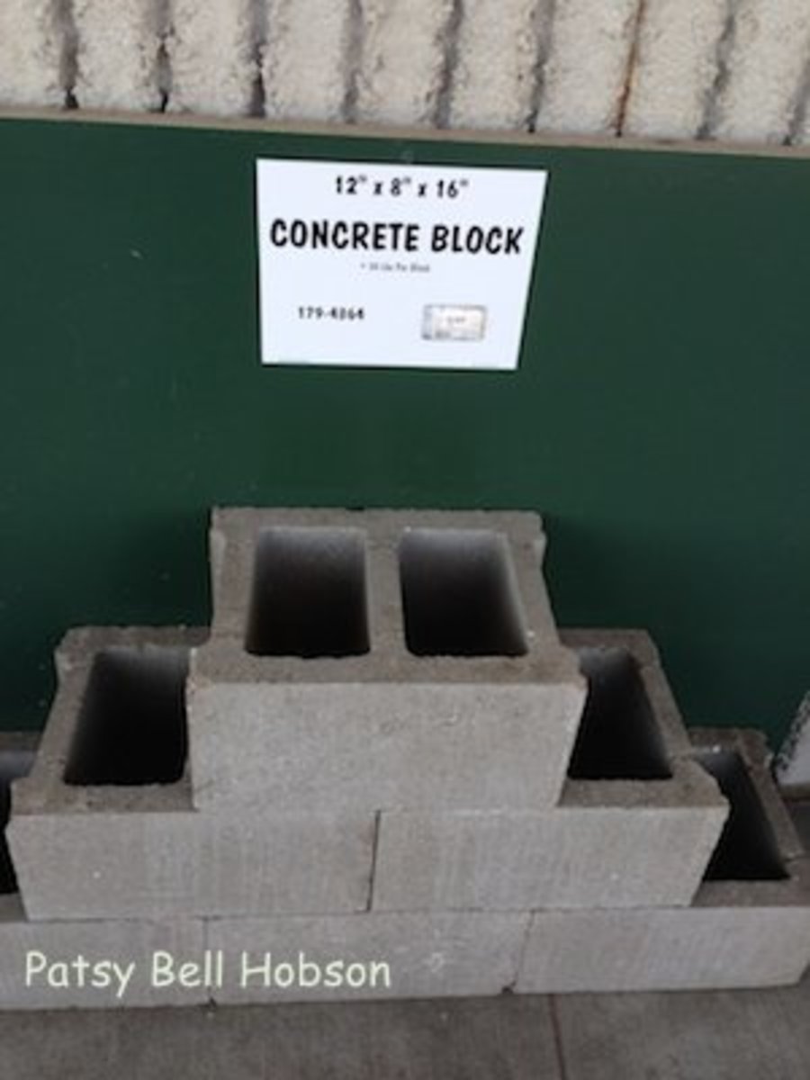 The variety of shapes and designs available in concrete blocks may surprise you. Get creative.