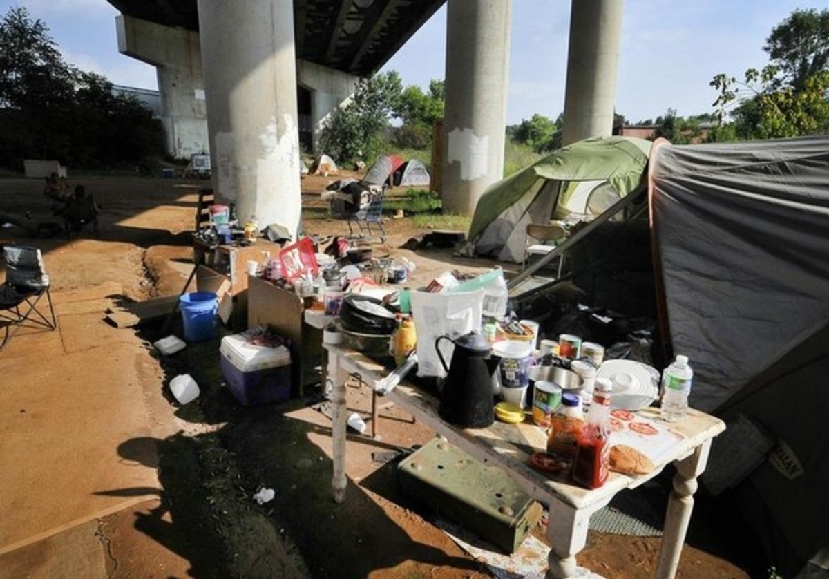 The kitchen at a "tent city" in my city.