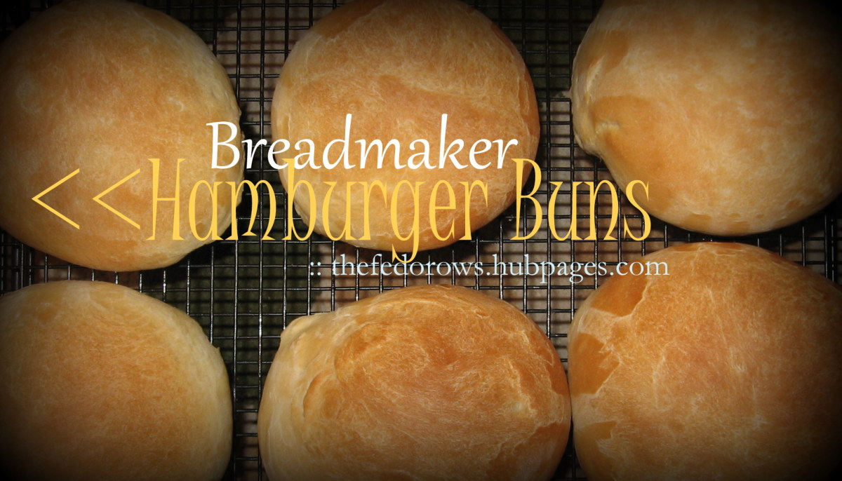 Easy Buns Recipe: Homemade Breadmaker (No-Knead) Hamburger Buns