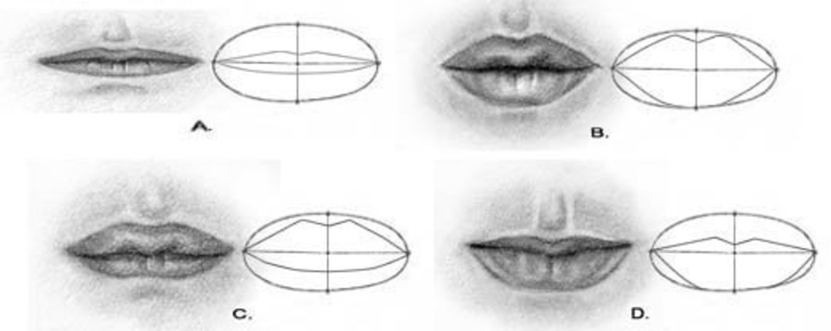 Lips can take many different shapes.