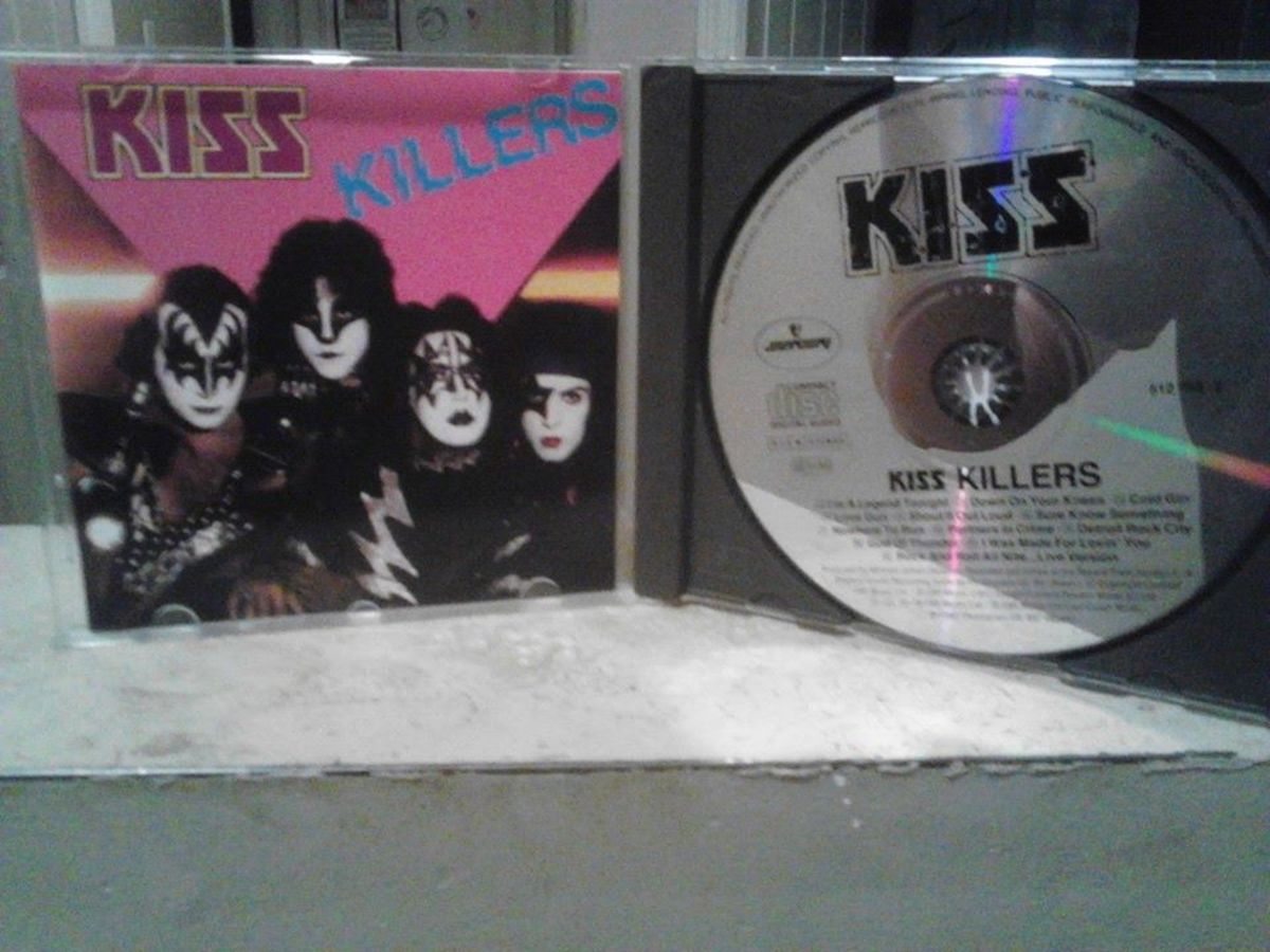 My German copy of KISS' "Killers" CD. Note the alternate KISS logo, which is used on all KISS related items sold in Germany.
