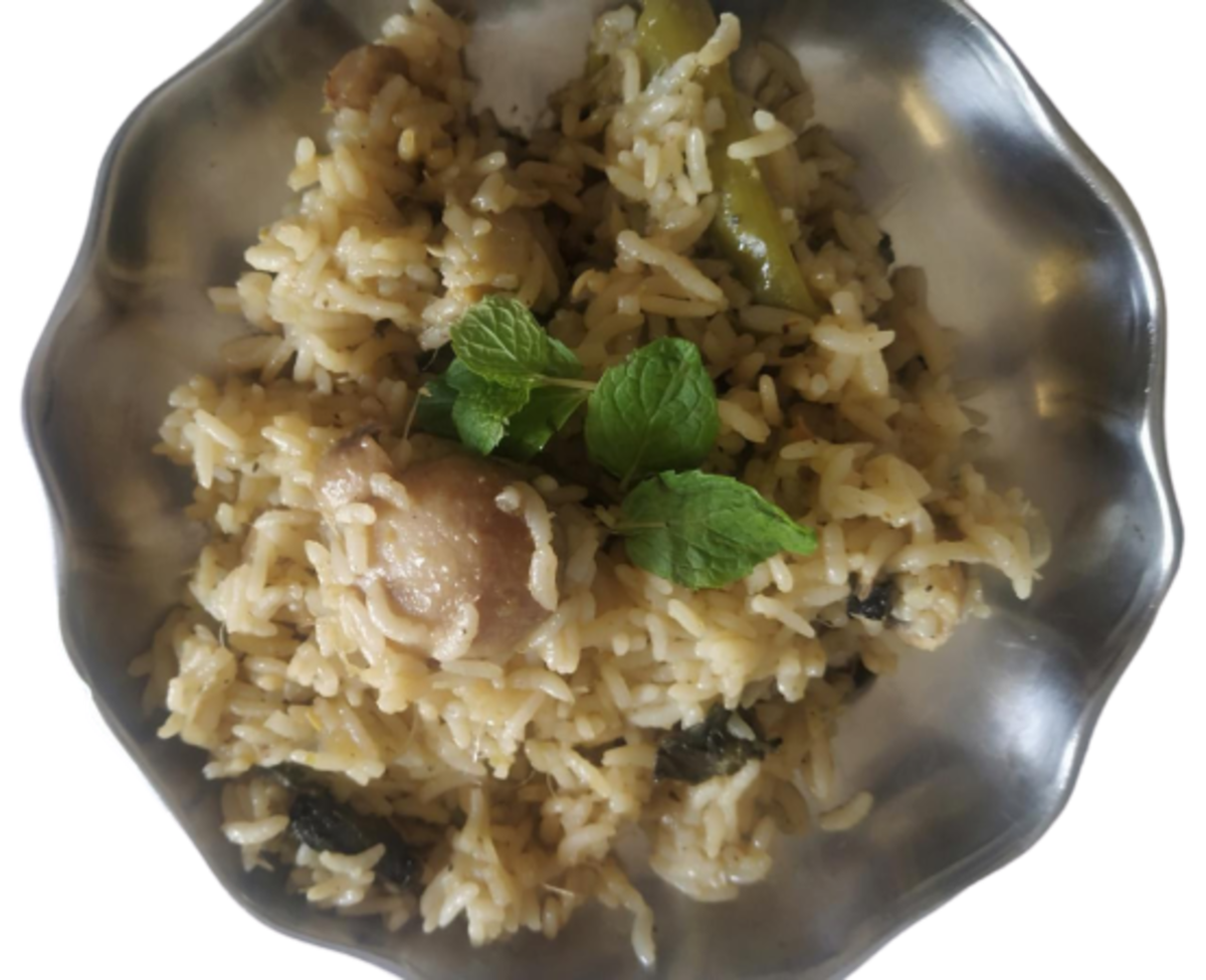 Homestyle Mushroom Biriyani Recipe