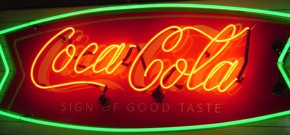Coca Cola neon sign