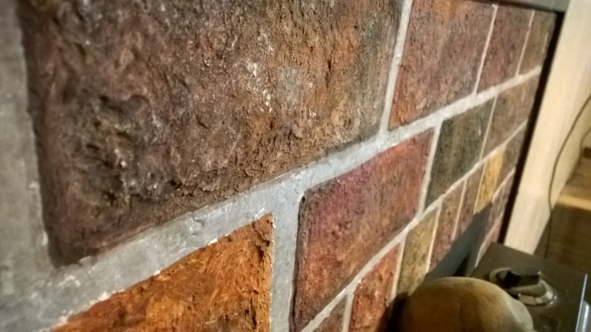 You can see that the bricks are actually very flat. 