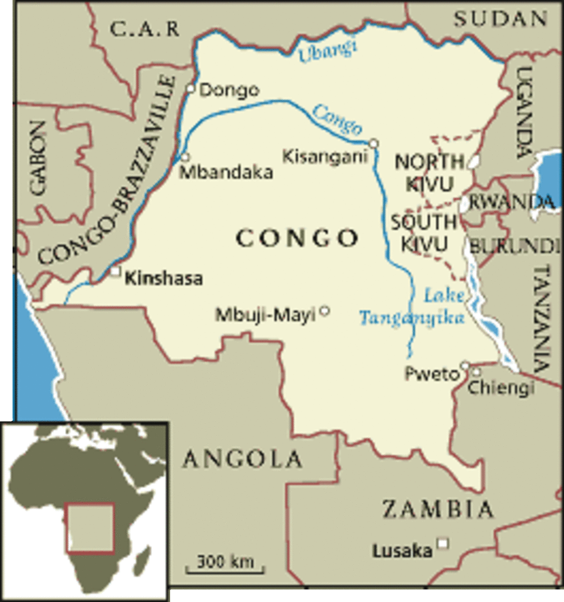 Congo's map