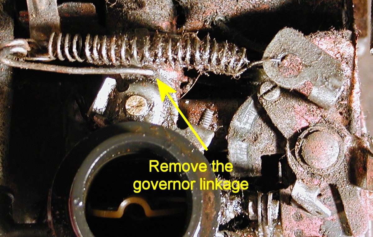 Remove the governor linkage.