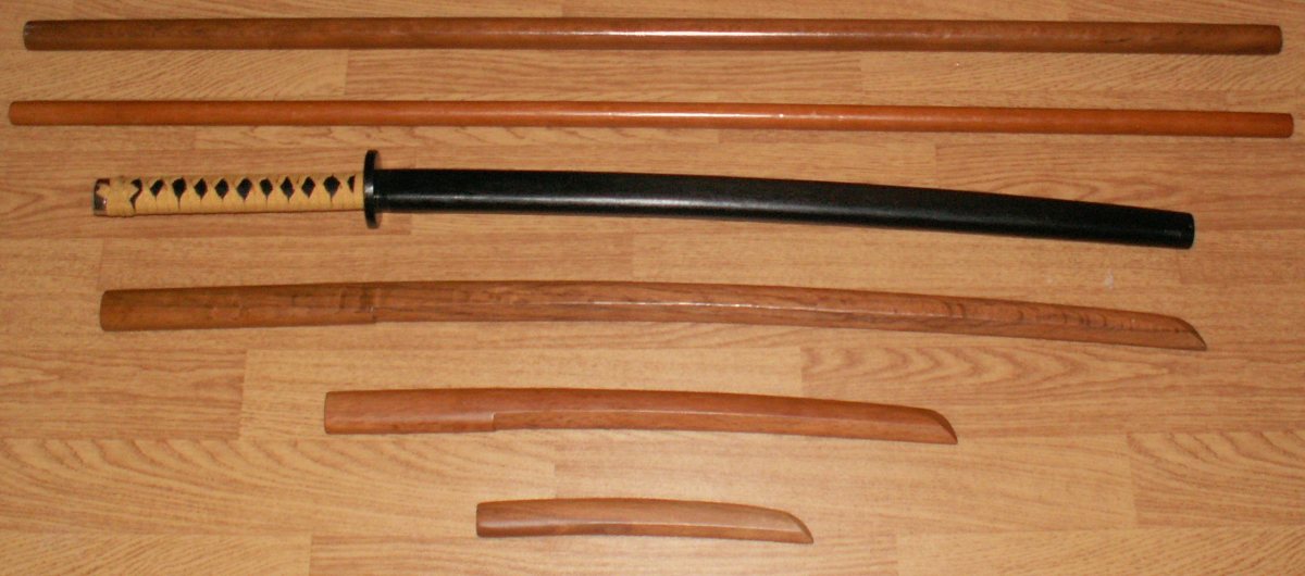 Various weapons used in Aikido
