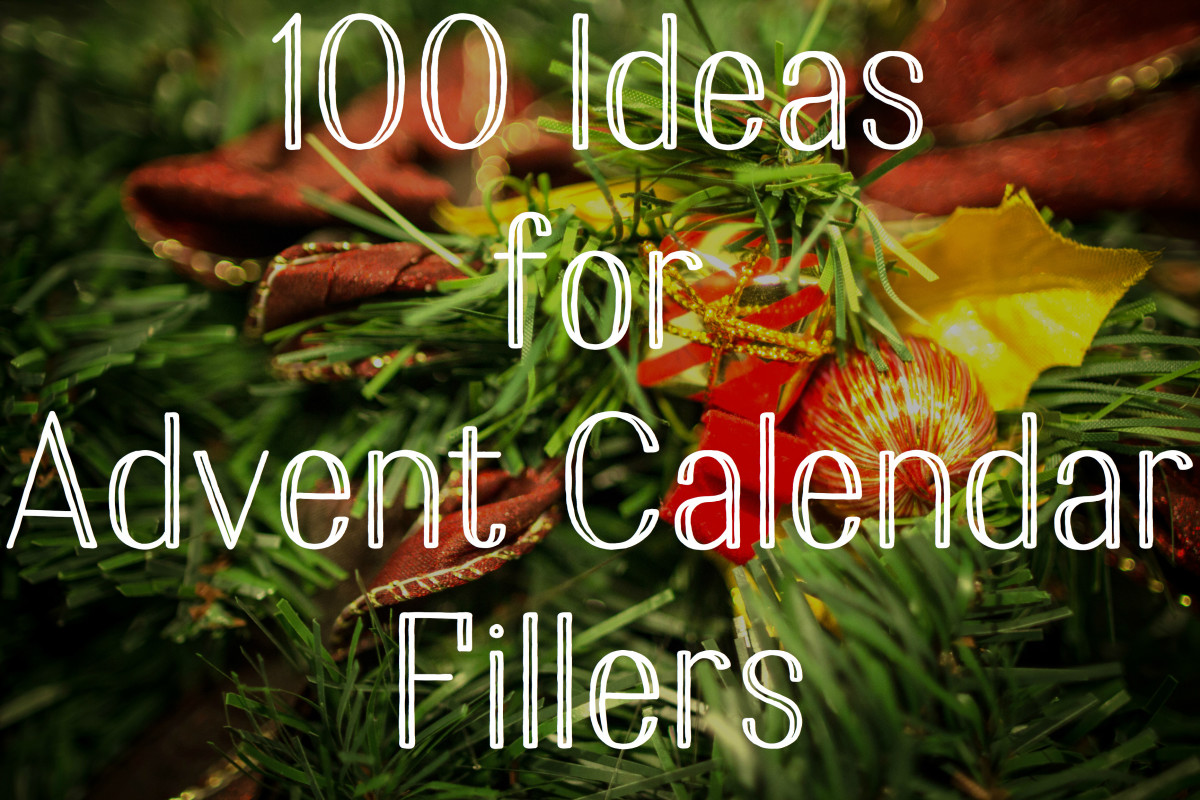 Here are 100 suggestions and ideas for filling up your Advent Calendar pockets.
