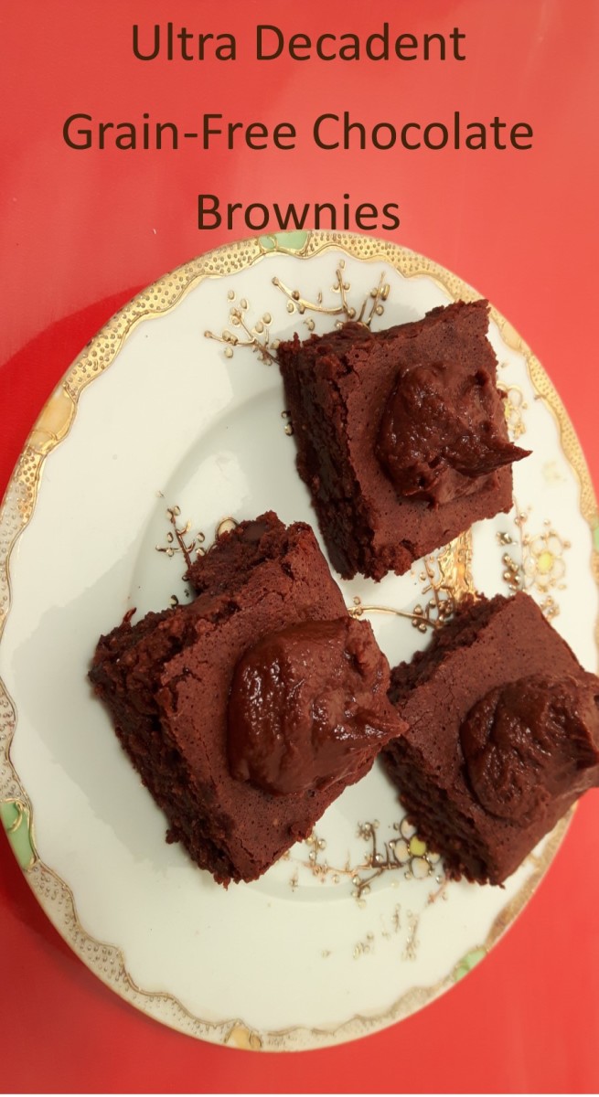 Moist, chocolate grain-free brownies