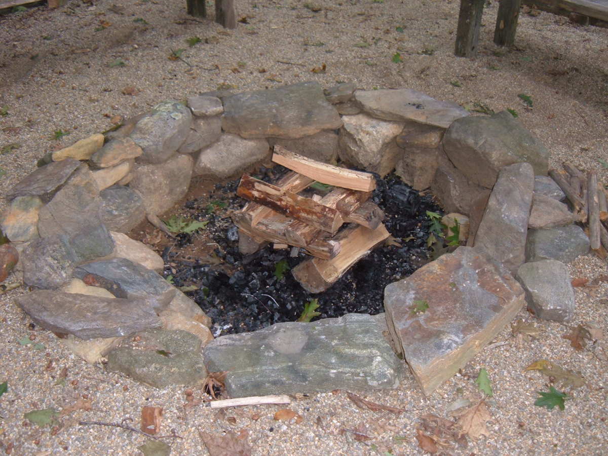 How To Build A Fieldstone Fire Pit, Making A Fire Pit With Rocks