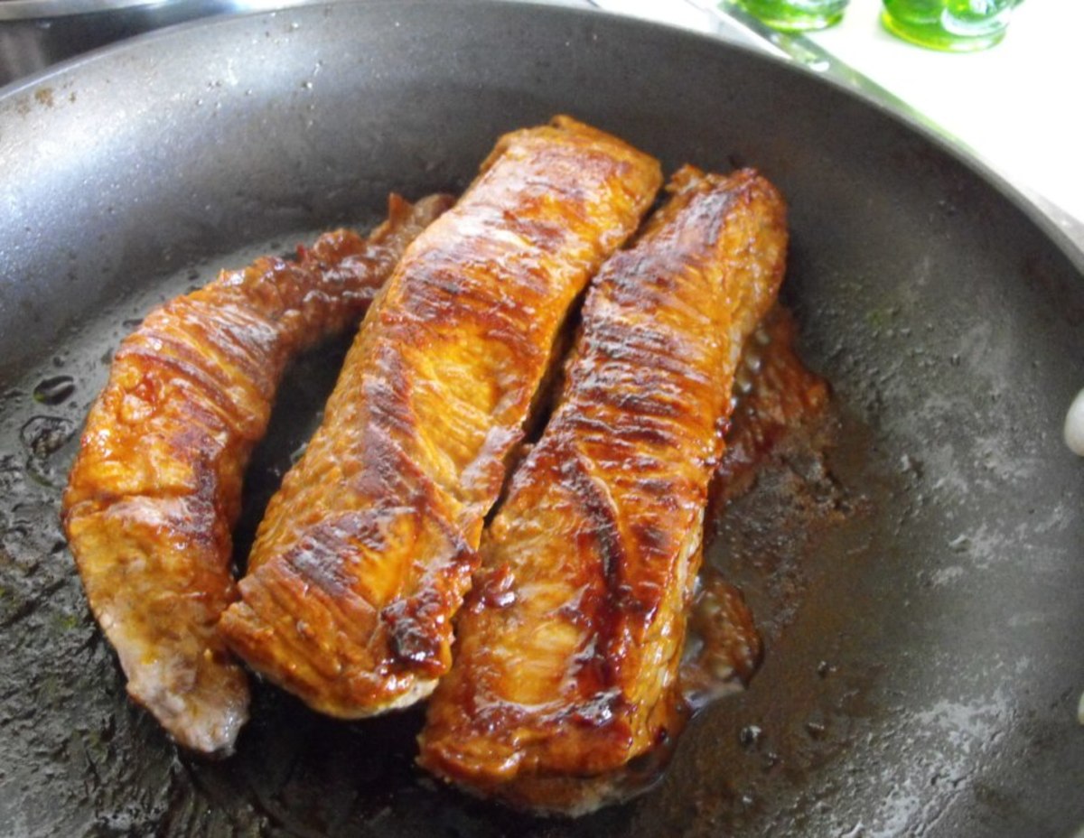 Brown and caramelize the flank steak for big flavor.