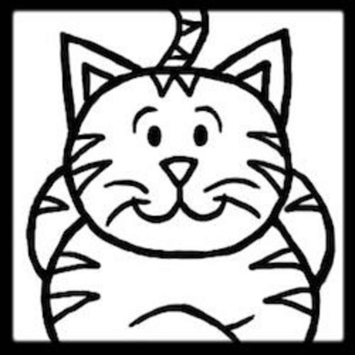 how to draw a cat for kids easy