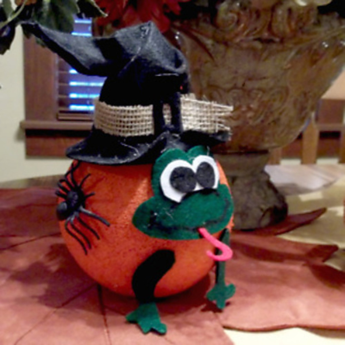 Froggy Witch Pumpkin Craft