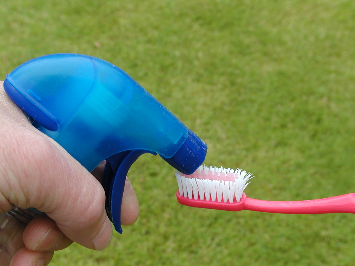 Use a toothbrush to "paint" glyphosate